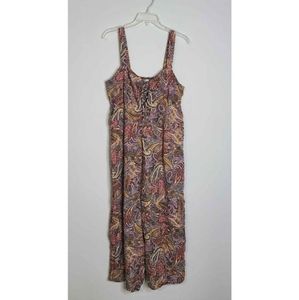 Xhilaration Paisley Cropped Jumpsuit